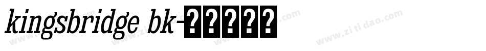 kingsbridge bk字体转换